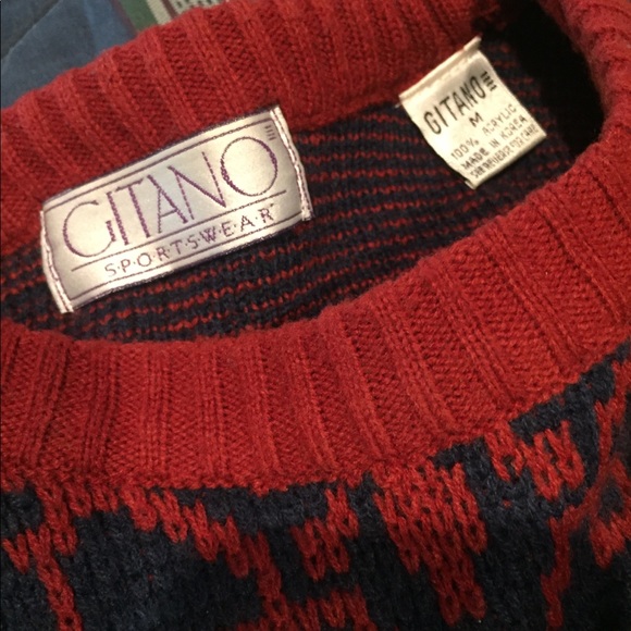 Vintage Sweater - Gitano Sportswear - Men’s Large - Picture 4 of 5